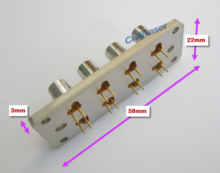 525nm 8W green laser diode